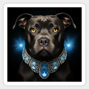 Elegant Staffy Sticker